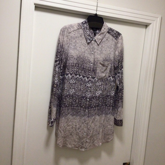 Womens Intro Long Sleeve Button Up Shirt - Picture 1 of 7